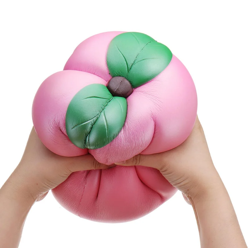 

Huge Peach Squishy Jumbo Fruit Slow Rising Soft Toy PU Simulated Food Decompression Toy Gift Collection with Packaging Giant Toy