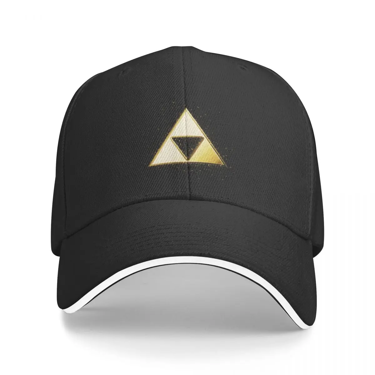 

Gold Triforce Glitter Paint Splatter Baseball Cap Golf Cap Hat Luxury Brand Hats Man Women's