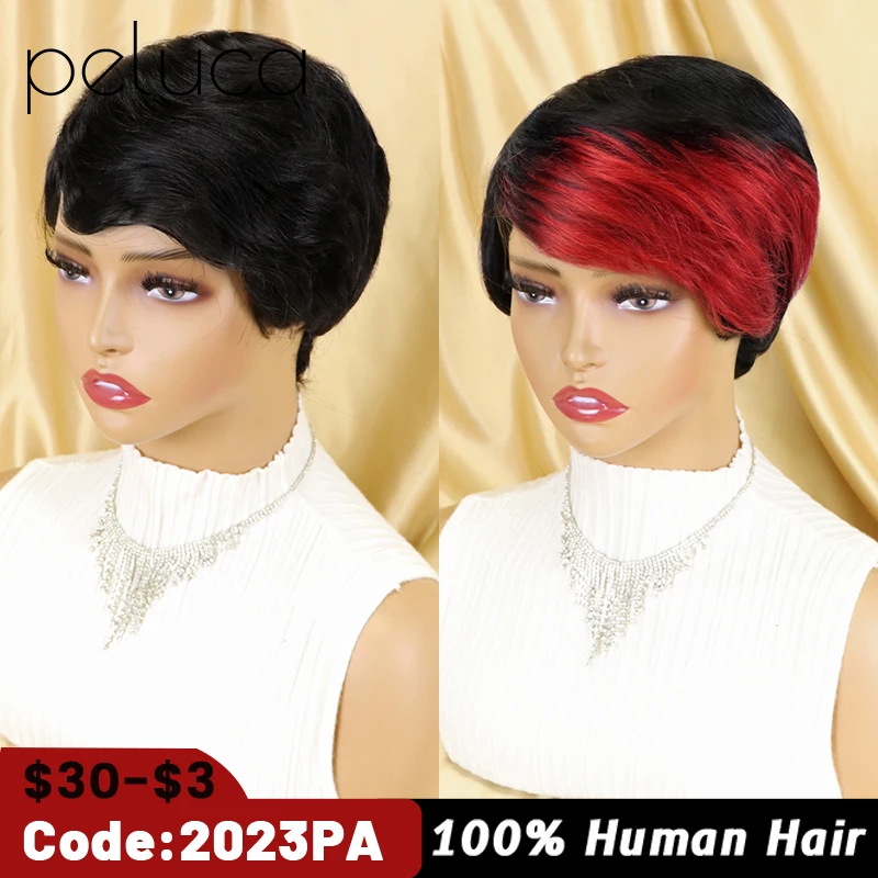 Short Bob Pixie Cut Wigs For Women Human Hair Brazilian Bone Straight Cheap Full Machine Made Human Hair Wigs With Bangs
Short Bob Pixie Cut Wigs For Women Human Hair Brazilian Bone Straight Cheap Full Machine Made Human Hair Wigs With Bangs