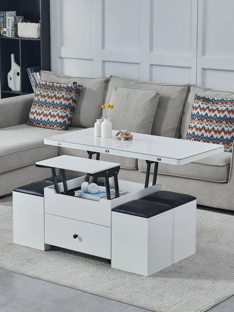 Solid wood rock board multifunctional lifting coffee table and dining table dual-purpose small unit mobile creative living room
Solid wood rock board multifunctional lifting coffee table and dining table dual-purpose small unit mobile creative living room