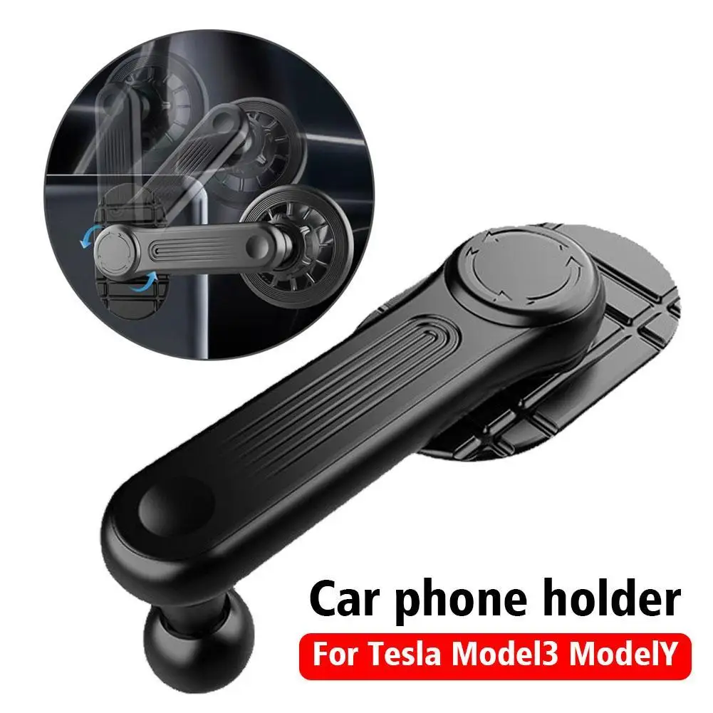 

Mobile Phone Holder Base for Car Display Screen Universal 17mm Ball Head Rotatable Adhesive Phone Bracket Accessories for Tesla