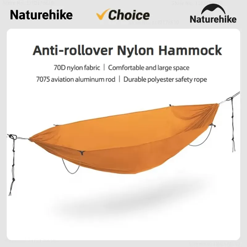 

Naturehike Anti-rollover 2 Person Hammock Outdoor Ultralight Adult Leisure Hammock Ultralight Portable Swing Load-bearing 200kg