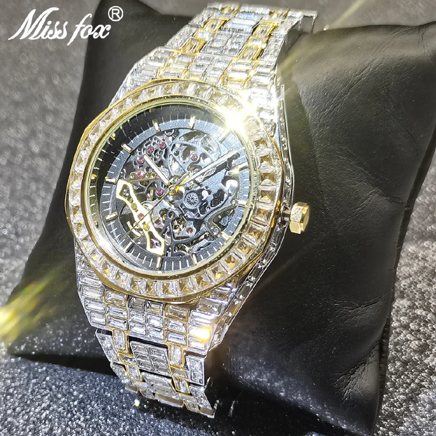 New Hip Hop Mechanical Mens Watches Automatic Luxury Iced Out Stainless Steel Hollow Wristwatch Male Square Moissanite Jewelry
New Hip Hop Mechanical Mens Watches Automatic Luxury Iced Out Stainless Steel Hollow Wristwatch Male Square Moissanite Jewelry