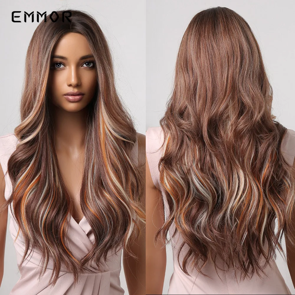 Emmor Synthetic Long Wavy Blonde Brown Cosplay Wig Part Wave Hair Wig for Women Natural Wavy Heat Resistant Cosplay Wigs
Emmor Synthetic Long Wavy Blonde Brown Cosplay Wig Part Wave Hair Wig for Women Natural Wavy Heat Resistant Cosplay Wigs