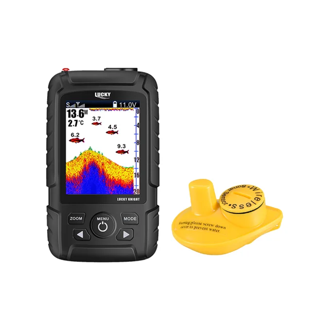 

Lucky Fish Finder FF718Lic-W 2.8 Inch 3.7V Lithium-ion Battery Colored Dot-Matrix Display With Type W Wireless Sensor