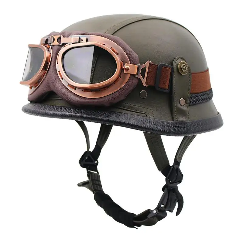 New Motorcycle Helmets German Vintage Motorcycle Accessories Open Face Black Summer Retro Helmets Unisex Helmets With Goggles
New Motorcycle Helmets German Vintage Motorcycle Accessories Open Face Black Summer Retro Helmets Unisex Helmets With Goggles