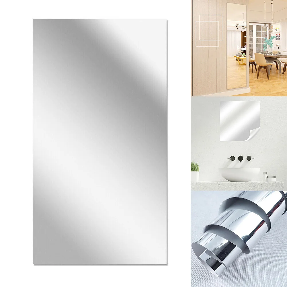 1PC 200x60cm Mirror Stickers Self-Adhesive Flexible Wall Mirror Foil 0.1MM DIY Art Acrylic Mirror Living Room Decoration
1PC 200x60cm Mirror Stickers Self-Adhesive Flexible Wall Mirror Foil 0.1MM DIY Art Acrylic Mirror Living Room Decoration