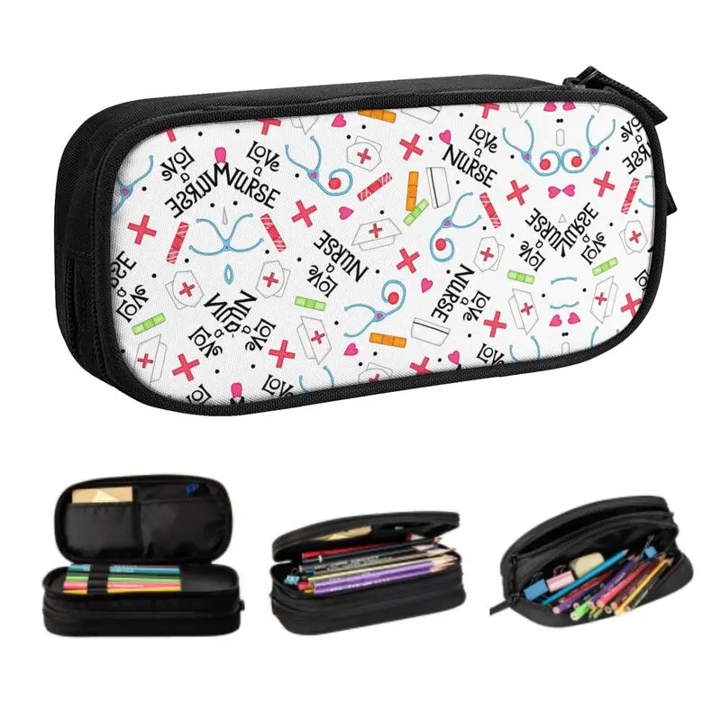 Love A Nurse Pencil Case for Boy Girl Large Storage Nursing ECG Pen Box Bag Stationery
Love A Nurse Pencil Case for Boy Girl Large Storage Nursing ECG Pen Box Bag Stationery