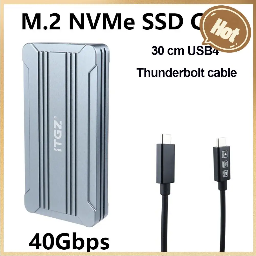 M.2 NVMe M.2 SSD Case USB4.0 40Gbps Hard Disk Box Aluminum Alloy Solid State Drive Enclosure Thunderbolt 8PIN for Macbook Laptop
M.2 NVMe M.2 SSD Case USB4.0 40Gbps Hard Disk Box Aluminum Alloy Solid State Drive Enclosure Thunderbolt 8PIN for Macbook Laptop
