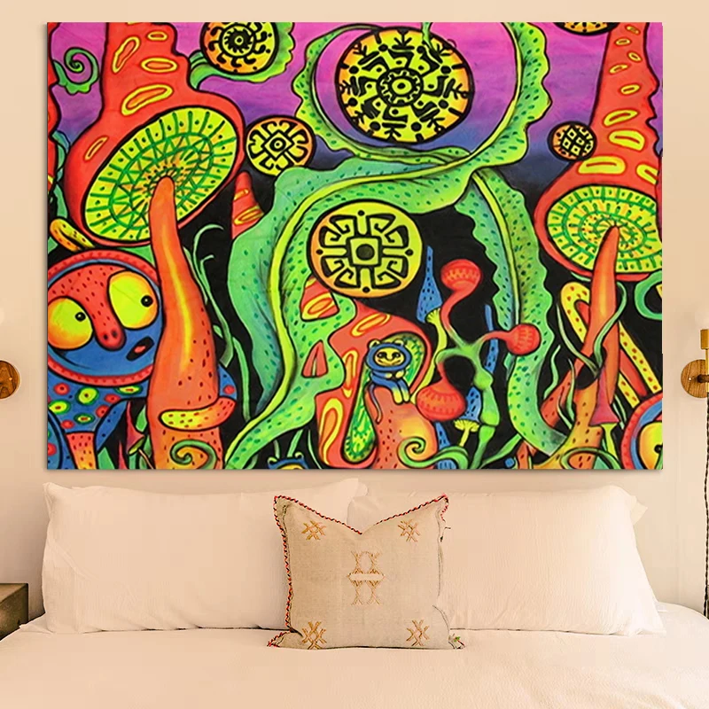 Wall Tapestry Psychedelic Mushroom Decor for Room Decors Aesthetic Tapestries Bedroom Decoration Tapries Home Kawaii Decorations
Wall Tapestry Psychedelic Mushroom Decor for Room Decors Aesthetic Tapestries Bedroom Decoration Tapries Home Kawaii Decorations