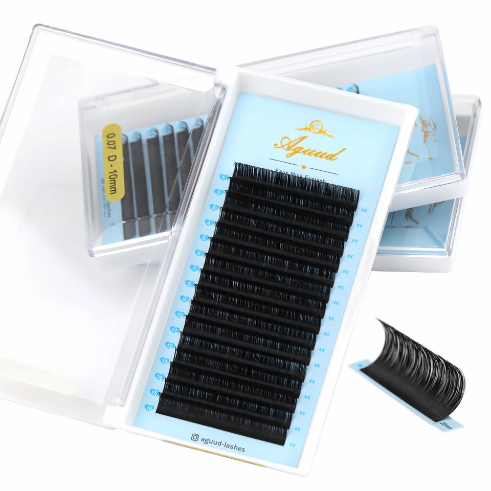 AGUUD 16Rows Individual Lashes Tray All Size 5mm-25mm Length False Mink Eyelash Extension Classic Volume Matte Black Eyelashes
AGUUD 16Rows Individual Lashes Tray All Size 5mm-25mm Length False Mink Eyelash Extension Classic Volume Matte Black Eyelashes