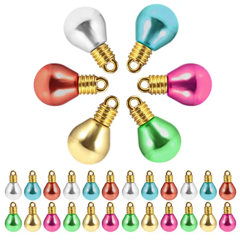100pcs Mini Plastic Bulb Beads Christmas Tree Hanging Pendant DIY Handmade Jewelry Large Hole Beads Xmas Decorations
100pcs Mini Plastic Bulb Beads Christmas Tree Hanging Pendant DIY Handmade Jewelry Large Hole Beads Xmas Decorations
