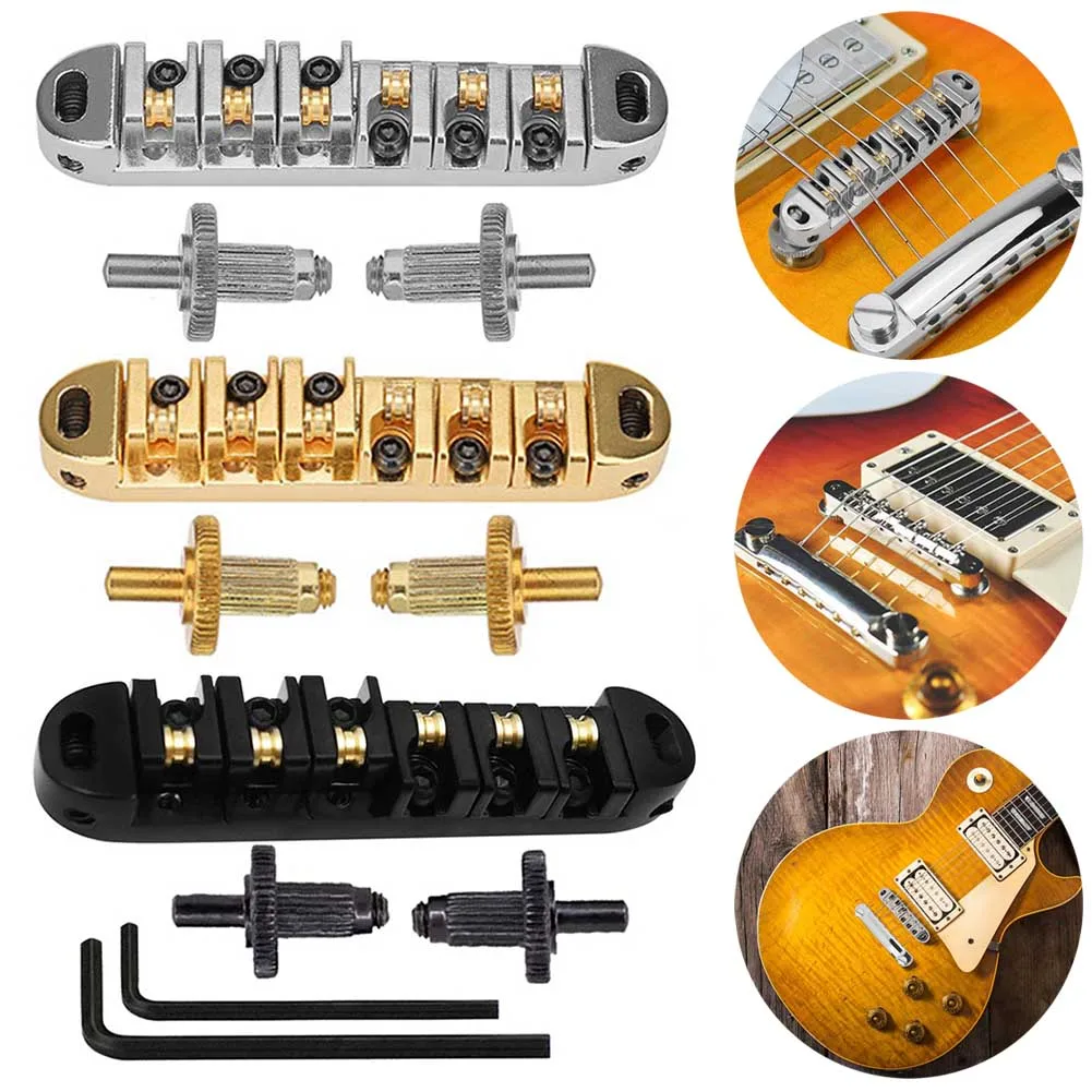 Tune-O-Matic Style Bridge With Roller Saddles Reduces String Breakages Improves Tuning Stability Electric Guitar Accessories
Tune-O-Matic Style Bridge With Roller Saddles Reduces String Breakages Improves Tuning Stability Electric Guitar Accessories