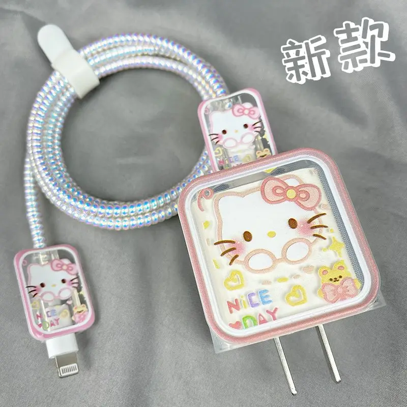 Hellokitty 18/20W Charger Case Protector Case For Iphone Data Cable Charger Kuromi Anti Breaking Winding Rope Kawaii Decorative
Hellokitty 18/20W Charger Case Protector Case For Iphone Data Cable Charger Kuromi Anti Breaking Winding Rope Kawaii Decorative