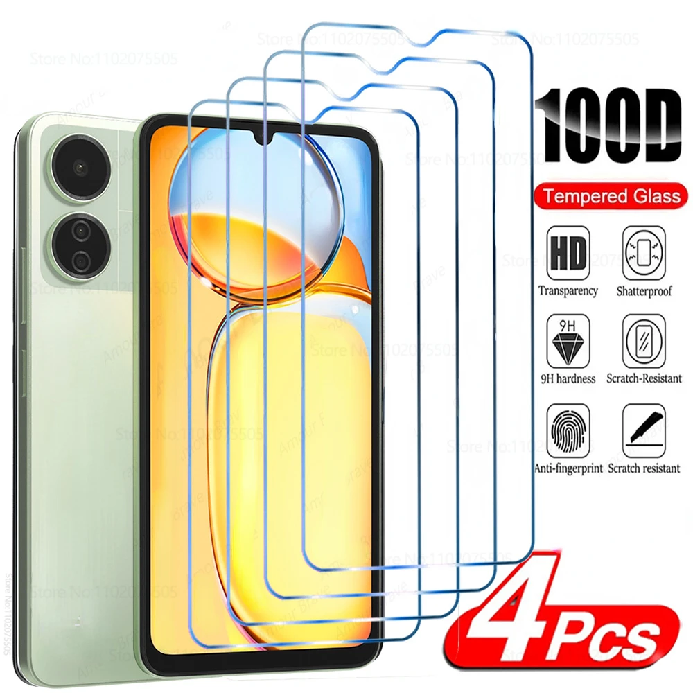 

4PCS Screen Protector For Redmi 9 10 7 10C 9T 9C 9A 9i 12C Note 7 8 9 10 Tempered Glass For Redmi 7A 8A 10A Note 9S 10S 11