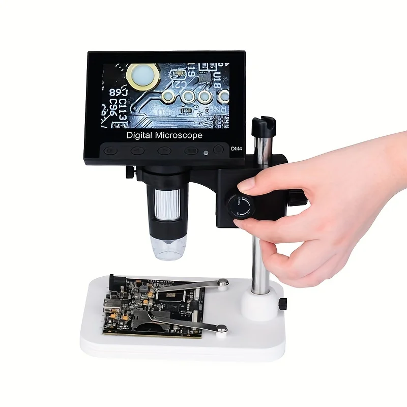 1000X Digital Microscope Camera Video 720p with 4.3" LCD Screen & Holder & 8 Led
1000X Digital Microscope Camera Video 720p with 4.3" LCD Screen & Holder & 8 Led