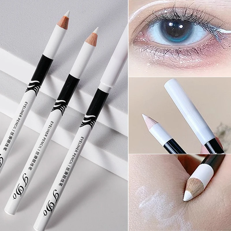 

Extremely Fine Eyeliner Pencil Waterproof Oil Resistant Non-Smudge White Eye Liner Long Lasting Lying Silkworm Pen Korean Makeup