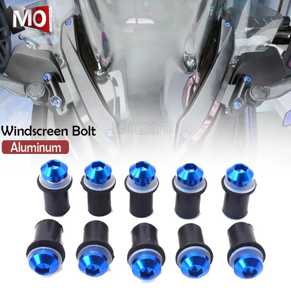 

5mm Windscreen Windshield Bolts Screw kit For yamaha MT09 MT07 Traver MT10 MT01 MT25 MT03 MT15 MT125 MT 07 09 01 03 25 15 125 10