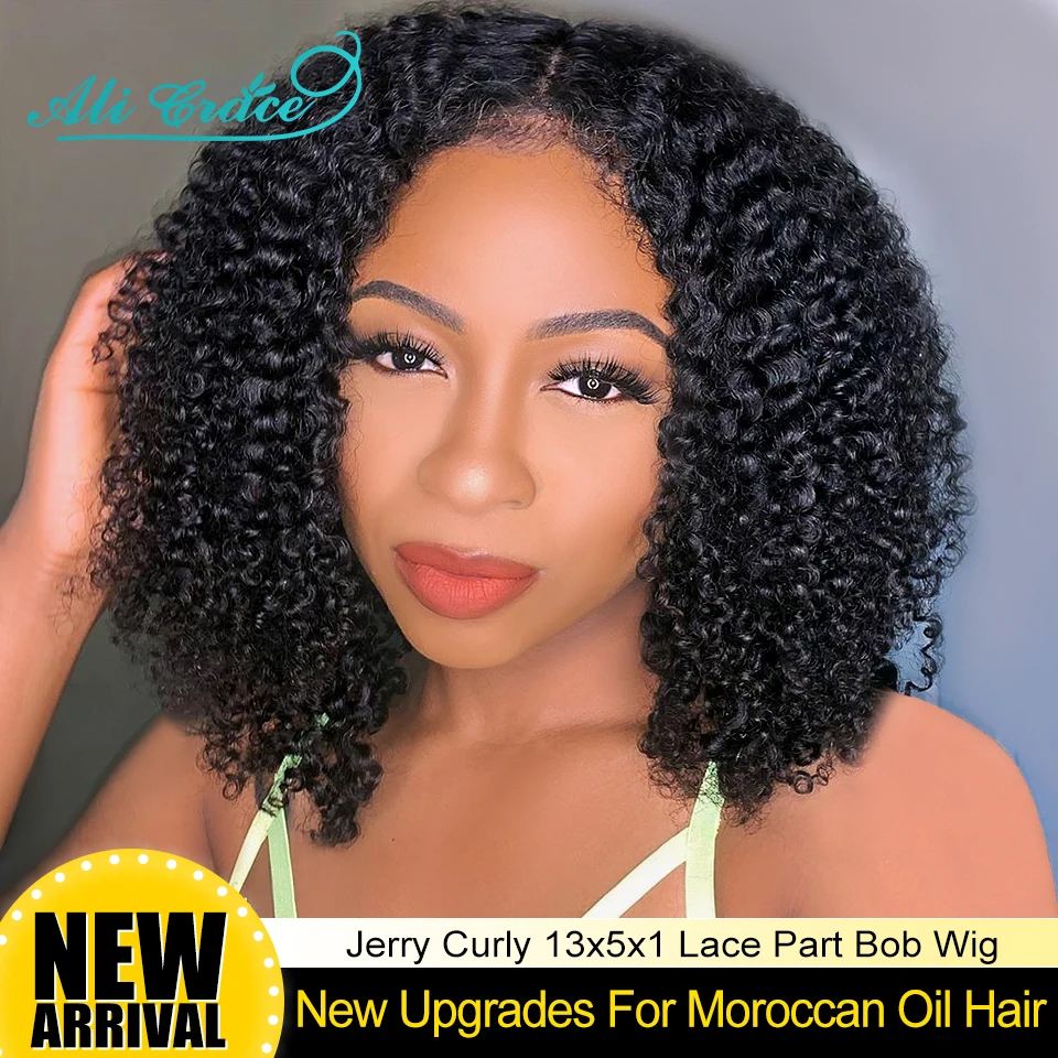 Ali Grace Moroccan Oil Hair Jerry Curly 13x5x1 Lace Part Bob Wig Curly Short Bob Wig Human Hair Wigs Pre-Plucked With Baby Hair
Ali Grace Moroccan Oil Hair Jerry Curly 13x5x1 Lace Part Bob Wig Curly Short Bob Wig Human Hair Wigs Pre-Plucked With Baby Hair