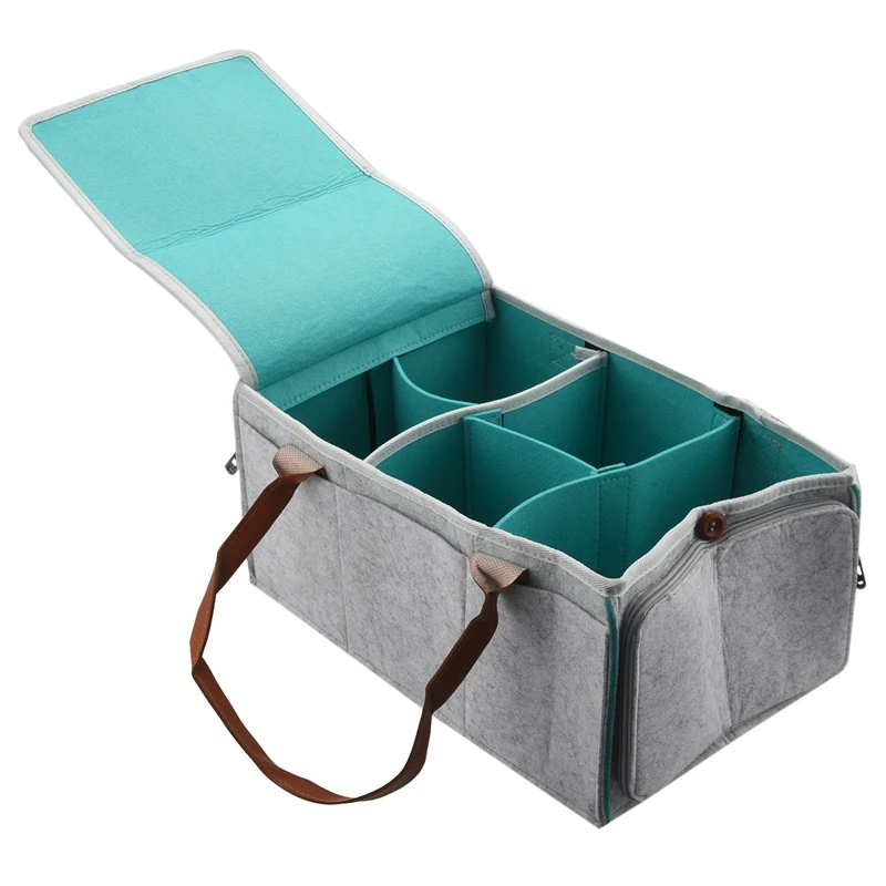 Diaper Caddy Organizer Baby Nursery Storage Basket With Zipper Lid And Leather Handle Baby Changing Bag
Diaper Caddy Organizer Baby Nursery Storage Basket With Zipper Lid And Leather Handle Baby Changing Bag
