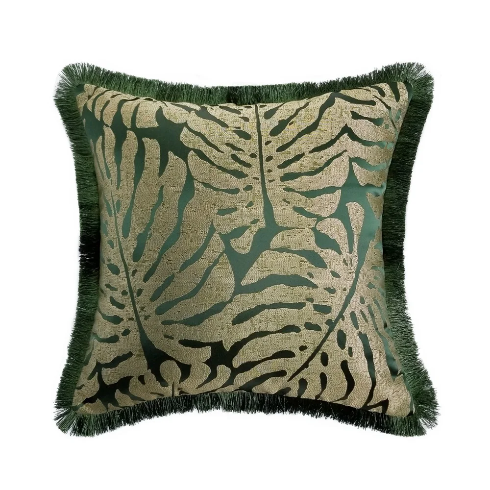 Green Leaves Cushion Cover 45x45cm 30x50cm Luxury Vintage Design Palm Pillow Cover Decorative for Livingroom High-end Pillowcase
Green Leaves Cushion Cover 45x45cm 30x50cm Luxury Vintage Design Palm Pillow Cover Decorative for Livingroom High-end Pillowcase