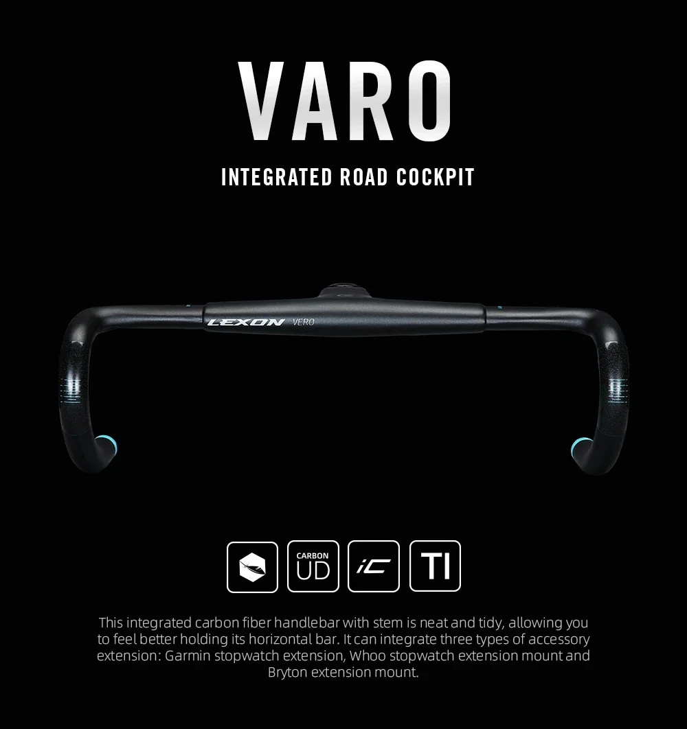 

RYET VERO 28.6mm Carbon Handlebar Road Bike ltralight Integrated Handle bars Computer Mount For Road Bicycle Cycling Accessories