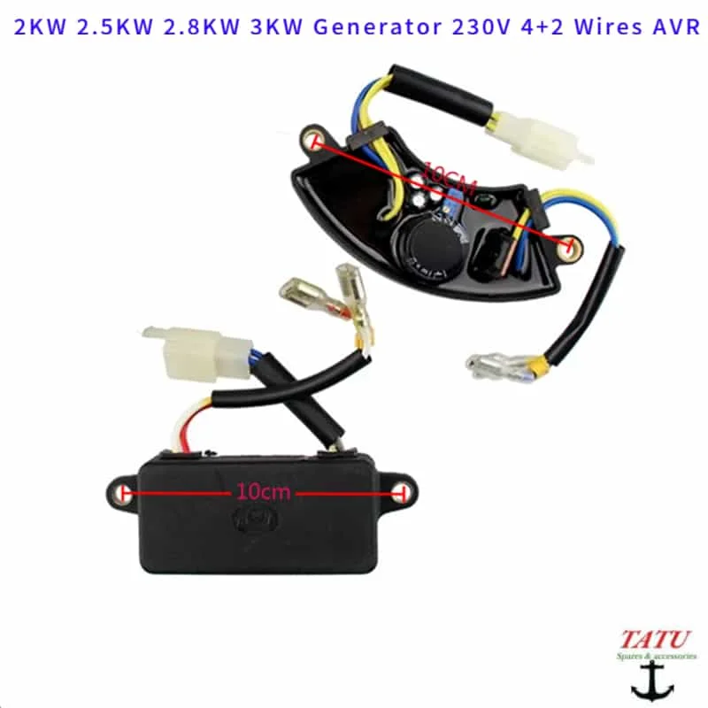 

3KW AVR 6 WIRES SQURE / CRESCENT UNIVERSAL FOR MOST 2KVA 2.5KW GENERATOR 200V 250V AUTOMATIC VOILTAGE REGULATOR RECTIFIER