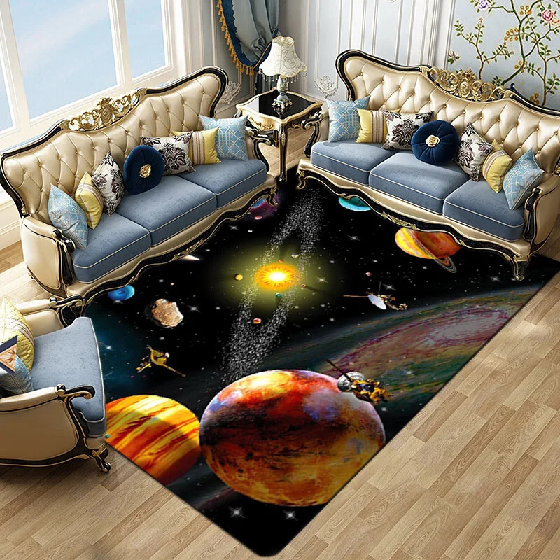 3D Galaxy Space Stars Room Carpet Space Planet Carpet Bedroom Anti-slip Mat Home Decoration Kids Play Crawling Mat
3D Galaxy Space Stars Room Carpet Space Planet Carpet Bedroom Anti-slip Mat Home Decoration Kids Play Crawling Mat
