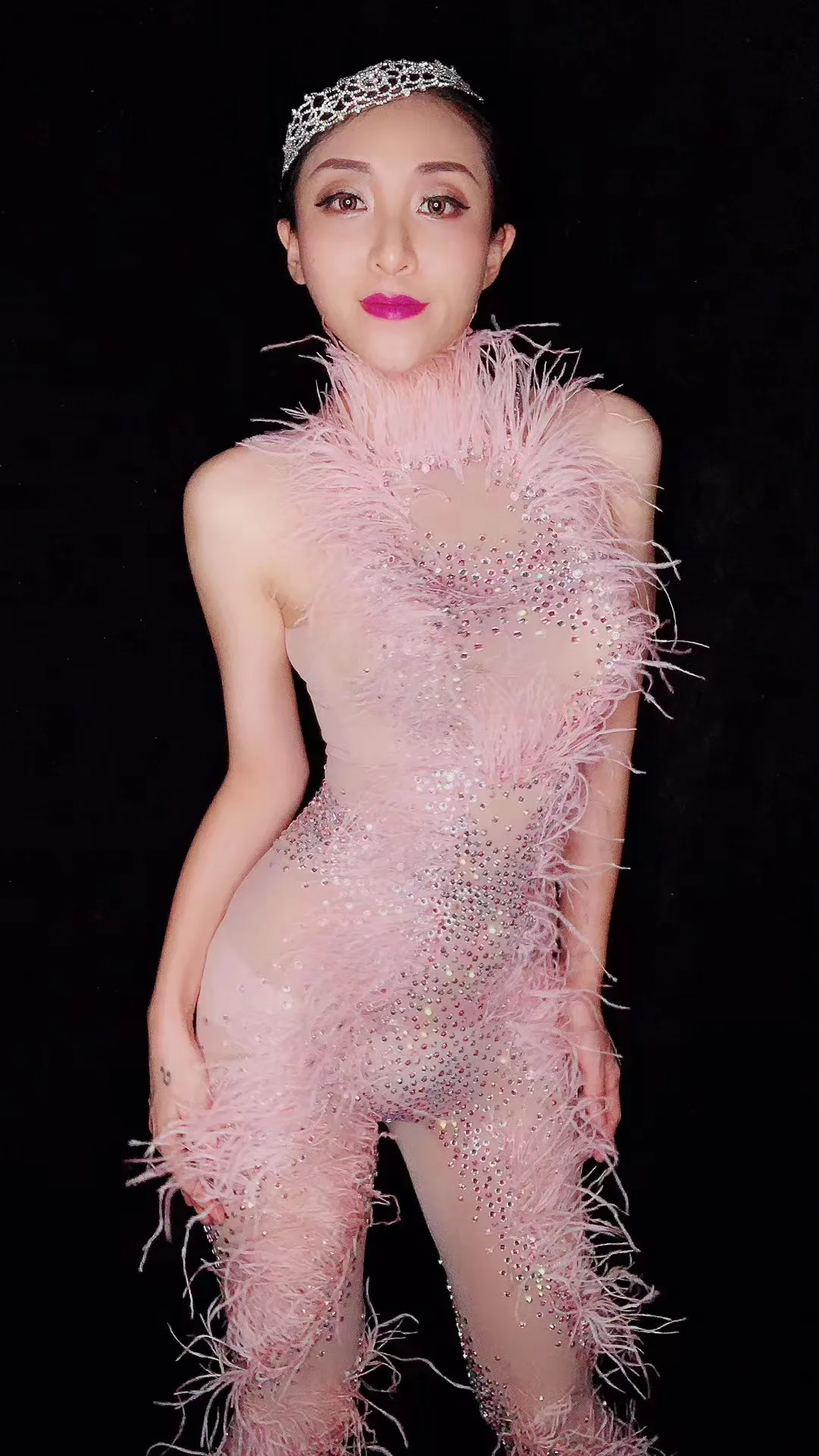 WomenSexyPinkFeatherPerspectiveMeshJumpsuitBirthdayCelebrateBodysuit WomenSingerDancerSeeThroughLeggingsOutfit
WomenSexyPinkFeatherPerspectiveMeshJumpsuitBirthdayCelebrateBodysuit WomenSingerDancerSeeThroughLeggingsOutfit