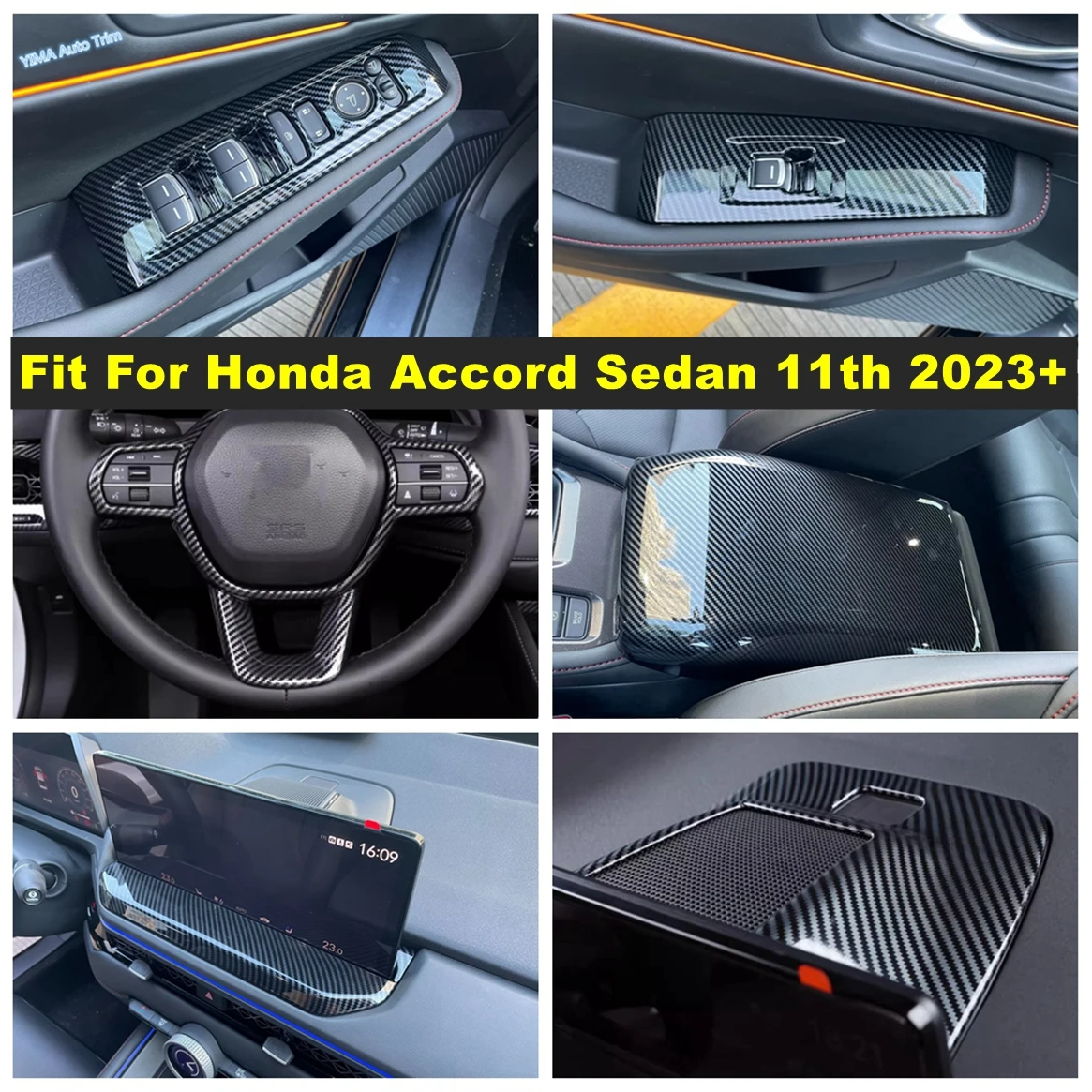 Window Glass Lift / Navigation Framework / Armrest Box Cover Trim For Honda Accord Sedan 11th 2023 2024 Interior Accessories
Window Glass Lift / Navigation Framework / Armrest Box Cover Trim For Honda Accord Sedan 11th 2023 2024 Interior Accessories