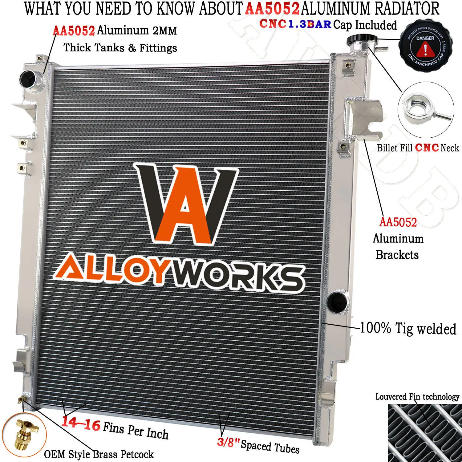 4 Row Aluminum Radiator For Dodge Ram 2500 3500 4500 5500 6.7L L6 2010 2011 2012
4 Row Aluminum Radiator For Dodge Ram 2500 3500 4500 5500 6.7L L6 2010 2011 2012