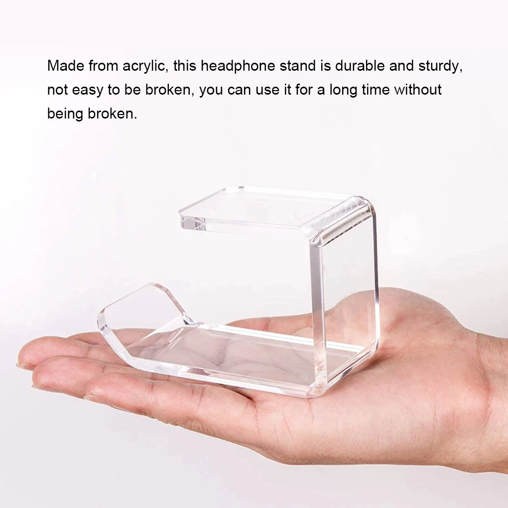 Headphone Wall Mount Holder Durable Acrylic Wall Mount Headset Cradle Stand Space-Saving Storage Headphone Rack
Headphone Wall Mount Holder Durable Acrylic Wall Mount Headset Cradle Stand Space-Saving Storage Headphone Rack