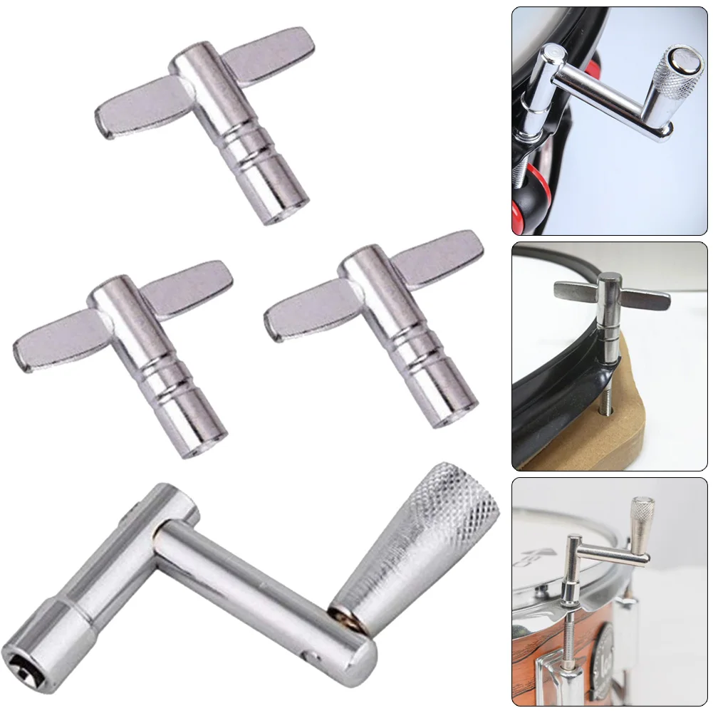 Chrome-Plated Drum Tuning Key Set Universal Design 3 T Style And 1 Z Style Keys Silver Music Instruments Accessories
Chrome-Plated Drum Tuning Key Set Universal Design 3 T Style And 1 Z Style Keys Silver Music Instruments Accessories