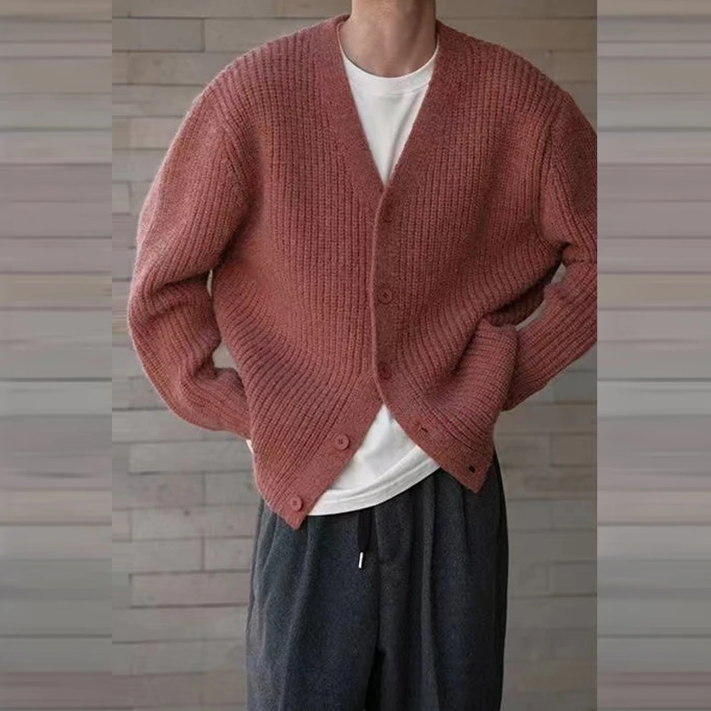 Men Fashion Long Sleeve Button Jumper Tops Warm V-Neck Loose Cardigan Luxury Fleece Solid Knit Sweaters Coats Casual Streetwear
Men Fashion Long Sleeve Button Jumper Tops Warm V-Neck Loose Cardigan Luxury Fleece Solid Knit Sweaters Coats Casual Streetwear