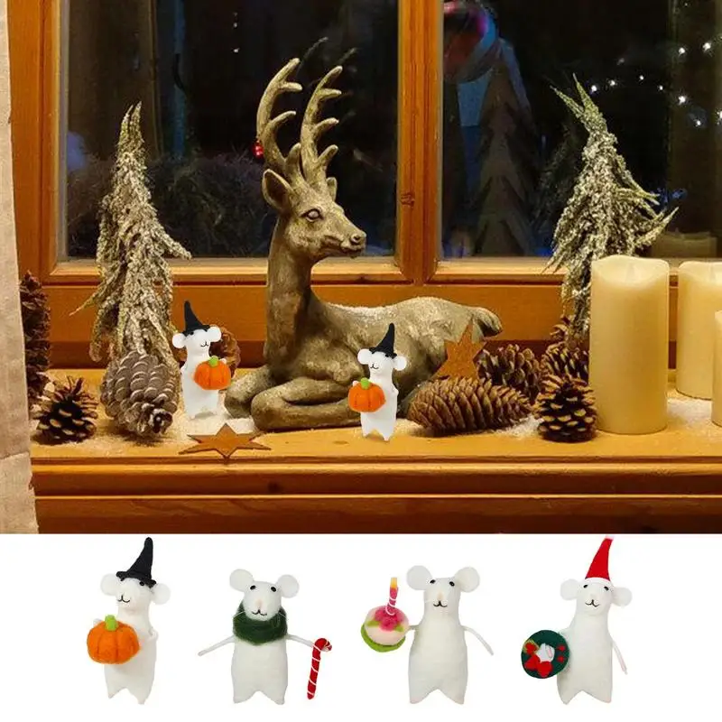 Creative Felting Halloween Christmas Mouse Mice With Pumpkin Cake Wool Needle Felt Mouse Decoration For Women Men Teens DIY Love
Creative Felting Halloween Christmas Mouse Mice With Pumpkin Cake Wool Needle Felt Mouse Decoration For Women Men Teens DIY Love