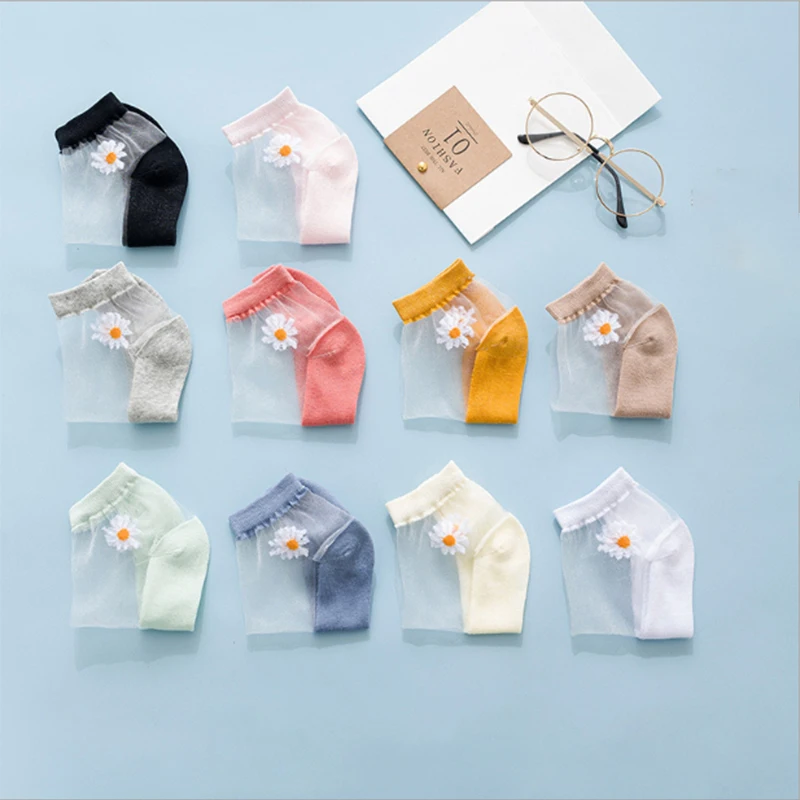 Women Girls Daisy Ankle Socks Summer Ultrathin Sweet Candy Color Transparent Breathable Comfortable Elastic Cotton Socks Flower
Women Girls Daisy Ankle Socks Summer Ultrathin Sweet Candy Color Transparent Breathable Comfortable Elastic Cotton Socks Flower