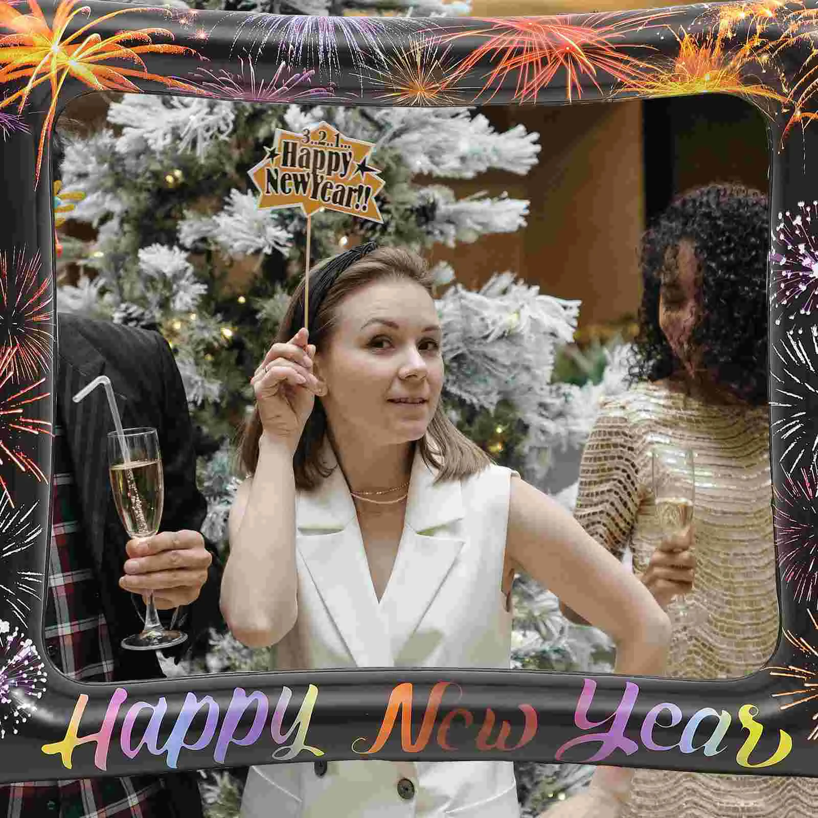 Happy New Year Photo Booth Frame Inflatable New Year Party Selfie Photo Prop for Photography New Year Party Decoration 
Happy New Year Photo Booth Frame Inflatable New Year Party Selfie Photo Prop for Photography New Year Party Decoration