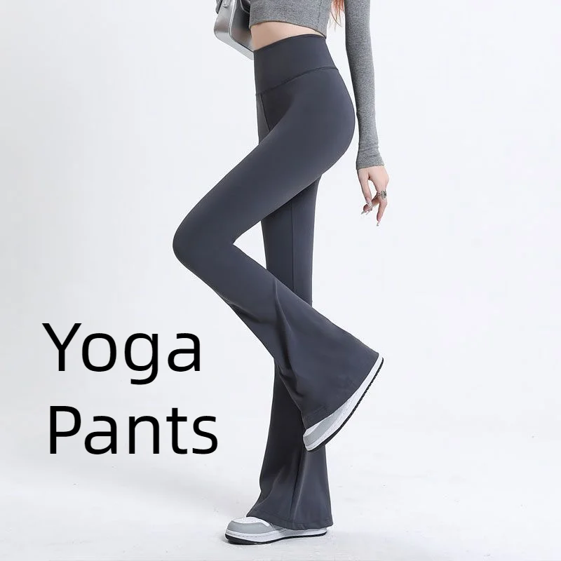 

Женские Тренировочные расклешенные брюки, теплые женские штаны для йоги, супер эластичные брюки-клеш с высокой посадкой, леггинсы для спортзала, бега, бедер, лифтинга, спортивная одежда