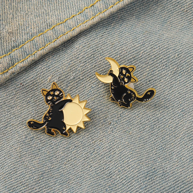 Black Cat Enamel Pin Custom Animal Star Moon Brooches Lapel Badge Bag Cartoon Reading Jewelry Gift for Friends Custom Wholesale
Black Cat Enamel Pin Custom Animal Star Moon Brooches Lapel Badge Bag Cartoon Reading Jewelry Gift for Friends Custom Wholesale