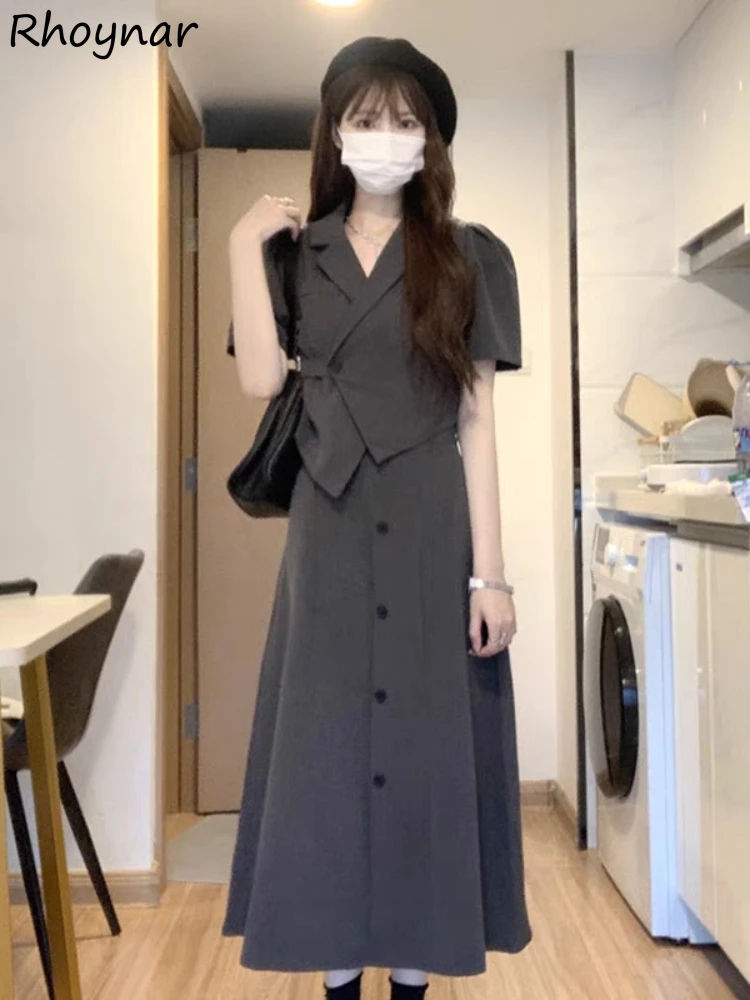 Office Lady Sets Women Irregular Short-sleeve Slim Temper Cropped Blazers Chic Designed Midi A-line Skirts Solid Summer Outfits
Office Lady Sets Women Irregular Short-sleeve Slim Temper Cropped Blazers Chic Designed Midi A-line Skirts Solid Summer Outfits