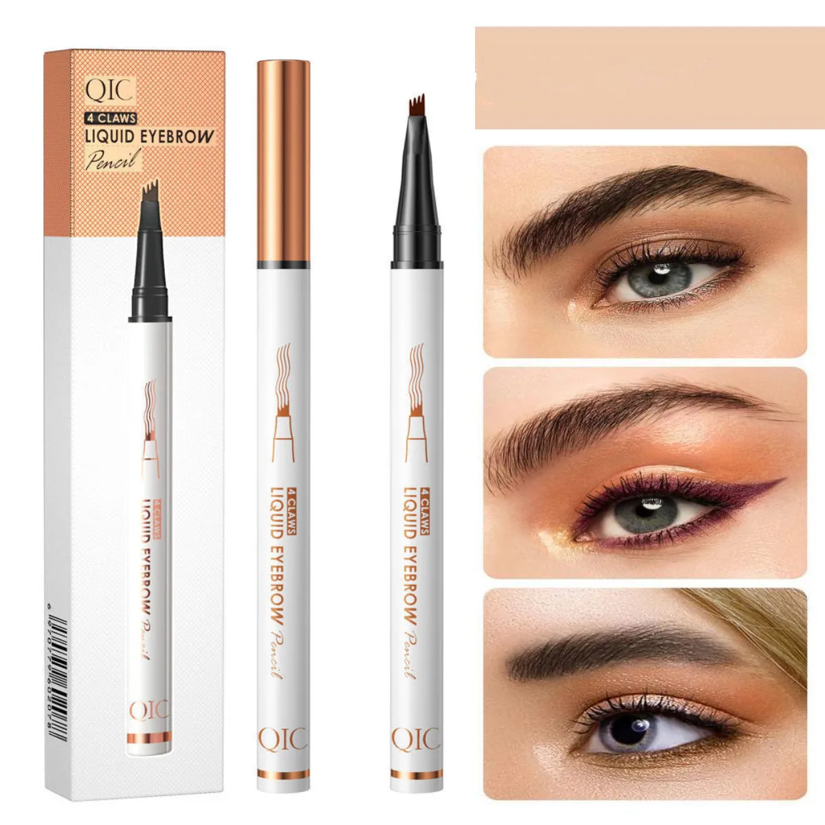 Liquid Eyebrow Pencil Four-pronged Head Eyebrow Pen 3D Natural Eye Makeup Cosmetics
Liquid Eyebrow Pencil Four-pronged Head Eyebrow Pen 3D Natural Eye Makeup Cosmetics