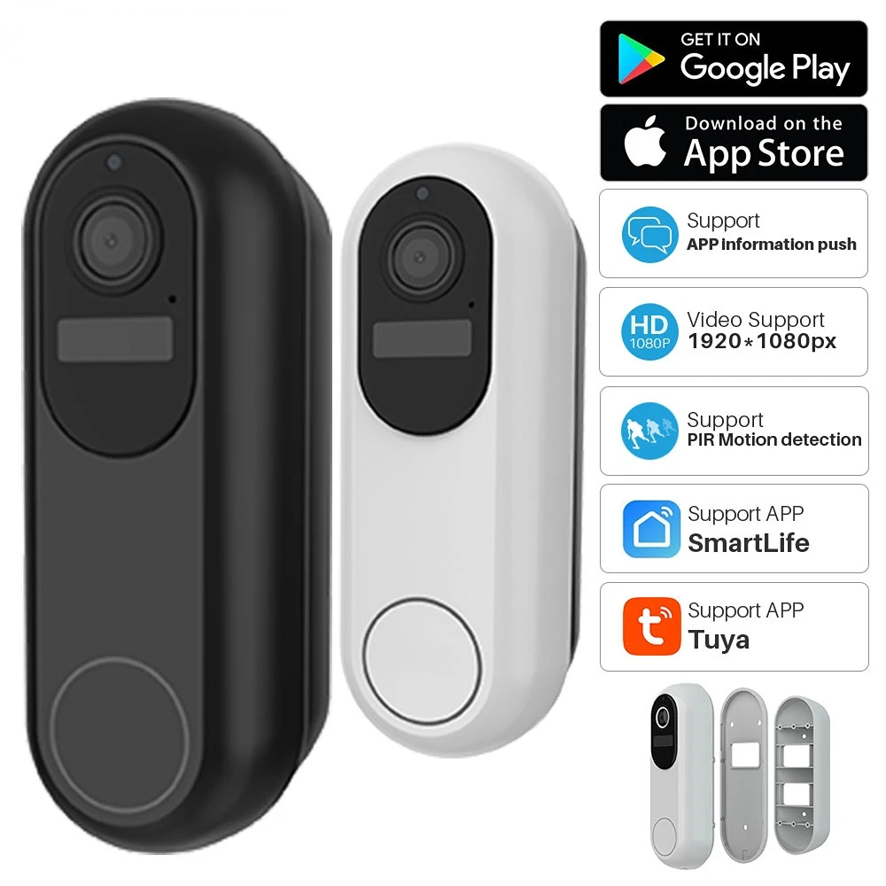 Tuya Video Door Bell 5G Wifi Outdoor 1080P Motion Detection Night Vision HD Camera Voice Intercom Home Monitor Door Phone
Tuya Video Door Bell 5G Wifi Outdoor 1080P Motion Detection Night Vision HD Camera Voice Intercom Home Monitor Door Phone