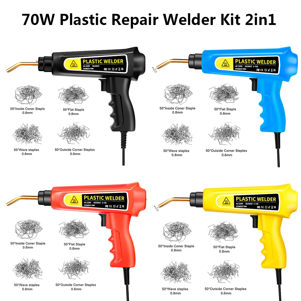 Plastic Repair Welder Kit Hot Stapler Plastic Welding Iron 2in1 Plastic Welding Fix Car Bumper Fender Kayak Quick Sturdy Repair
Plastic Repair Welder Kit Hot Stapler Plastic Welding Iron 2in1 Plastic Welding Fix Car Bumper Fender Kayak Quick Sturdy Repair