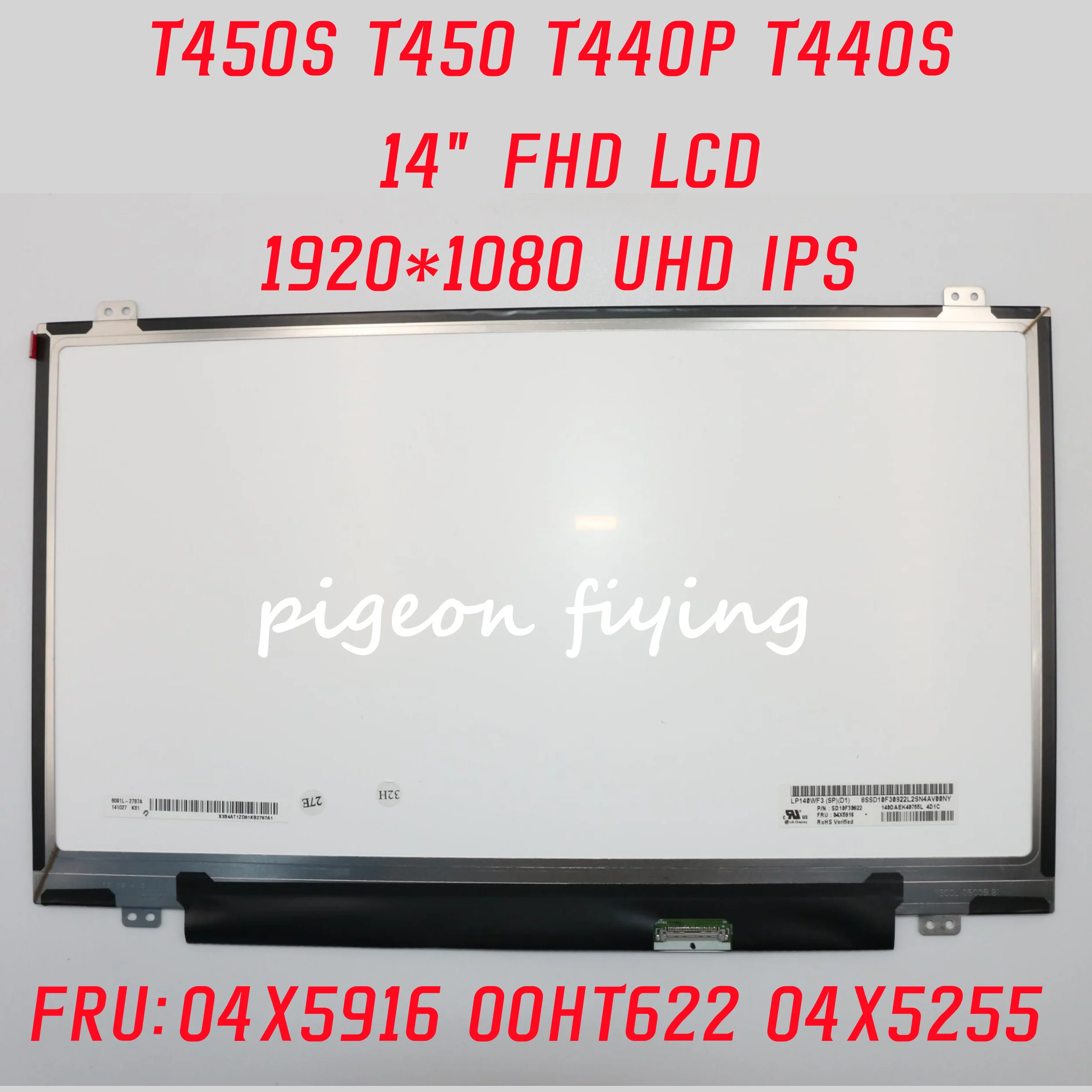 Экран для ноутбука Lenovo Thinkpad T450S T450 T440P T440S 1920*1080 UHD IPS 14 "FHD LCD FRU:04X5916 00HT622 04X5255
Экран для ноутбука Lenovo Thinkpad T450S T450 T440P T440S 1920*1080 UHD IPS 14 "FHD LCD FRU:04X5916 00HT622 04X5255