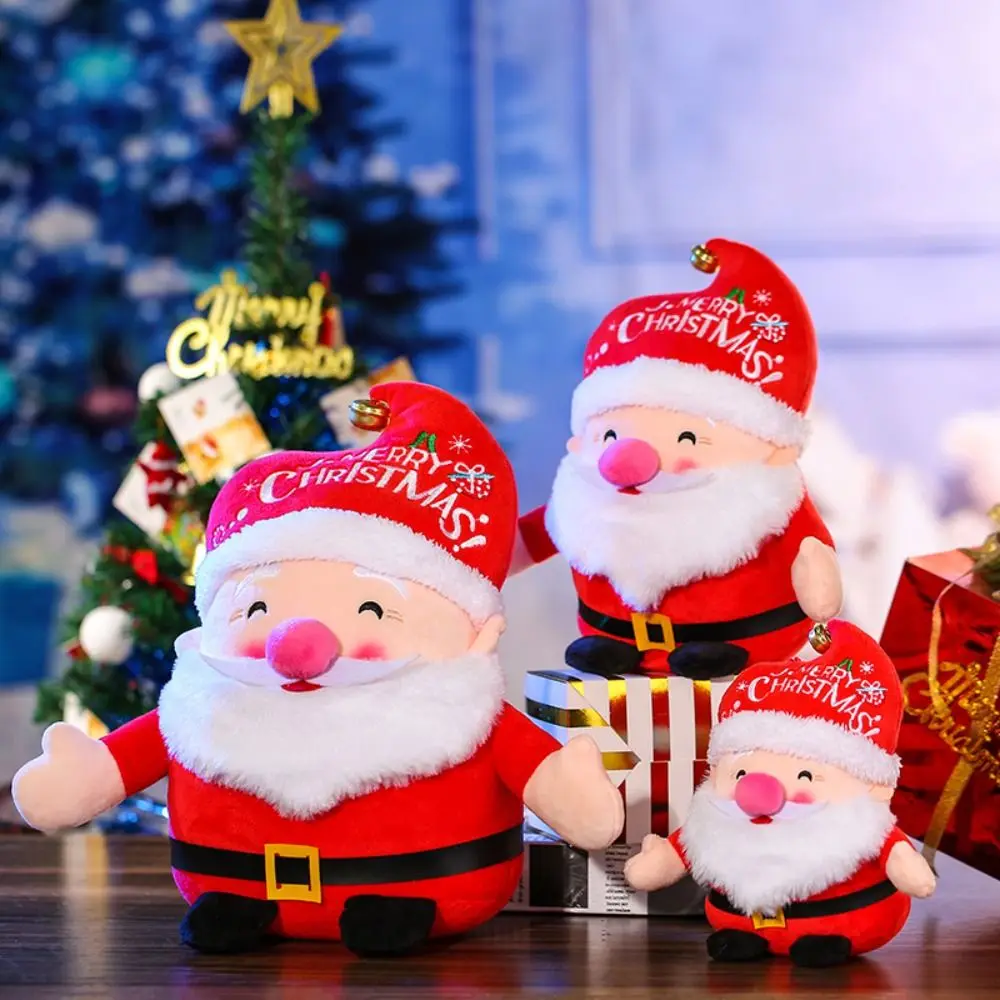 

Plush Santa Claus Doll New PP Cotton 18-24CM Elk Granny Plush Toys Red Brown White Soft Snowman Plush Toy Christmas Decor