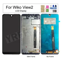Écran tactile LCD avec châssis pour Wiko View 2 W_C800, panneau en verre pour téléphone portable=