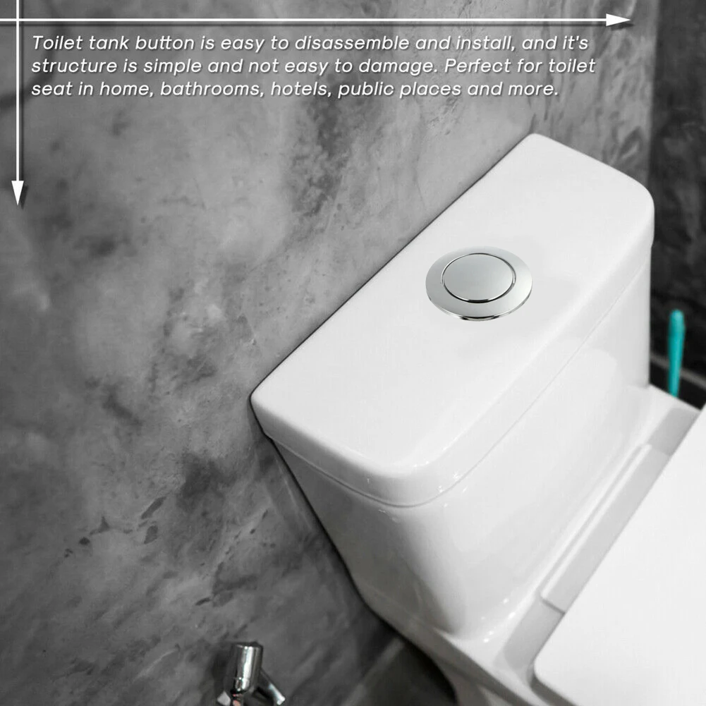Water Tank Button Bathroom Toilet Push Button Single Flush Button Toilet Water Saving Antirust Closestool Part 10.5x3.6x3.6cm
Water Tank Button Bathroom Toilet Push Button Single Flush Button Toilet Water Saving Antirust Closestool Part 10.5x3.6x3.6cm