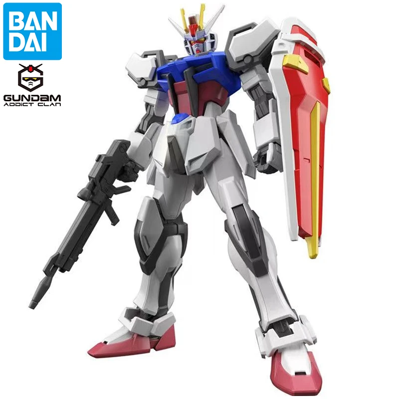 

Bandai Genuine Strike Gundam Model Kit EG 1/144 GAT-X105 Entry Grade Seed Assembly Model Anime Action Figure Toy Children's Gift