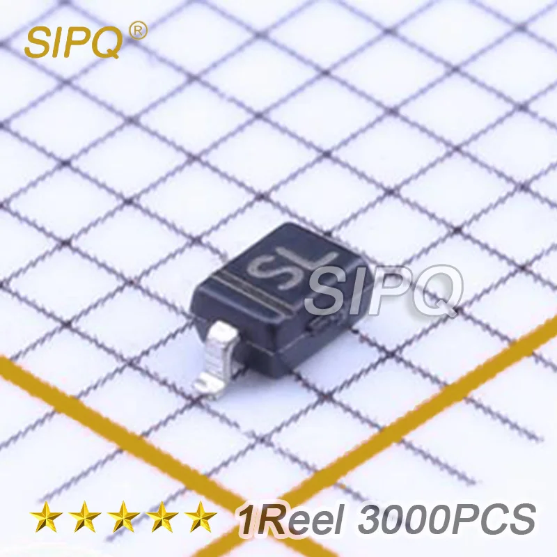 

1Reel 3000PCS/LOT B5819WS Marking:SL SOD-323 40V 600MV@1A 1A SOD-323 SCHOTTKY BARRIER DIODES New Original In Stock