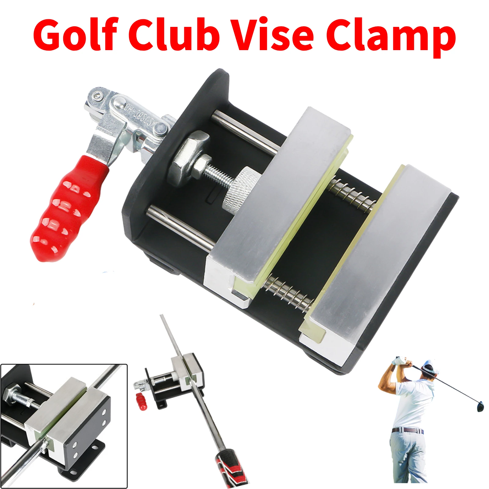 Golf Club Vise Clamp Golf Grip Replacement Kit Anti-slip Hand Retainer Push Rod Swing Clamp Golf Supplies Grip Remover Gripping
Golf Club Vise Clamp Golf Grip Replacement Kit Anti-slip Hand Retainer Push Rod Swing Clamp Golf Supplies Grip Remover Gripping